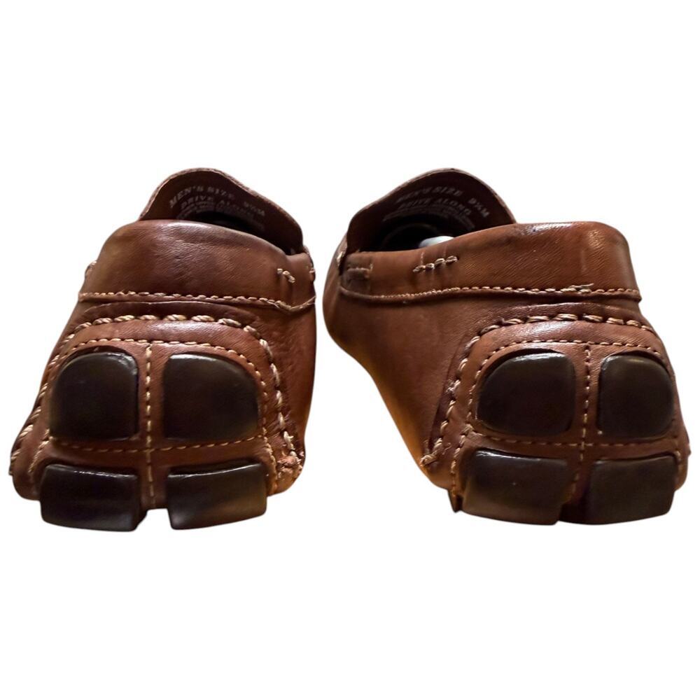 VIA SPIGA Drive Along Men's 9.5 Brown Genuine Leather Driving Casual Shoes - Picture 8 of 14